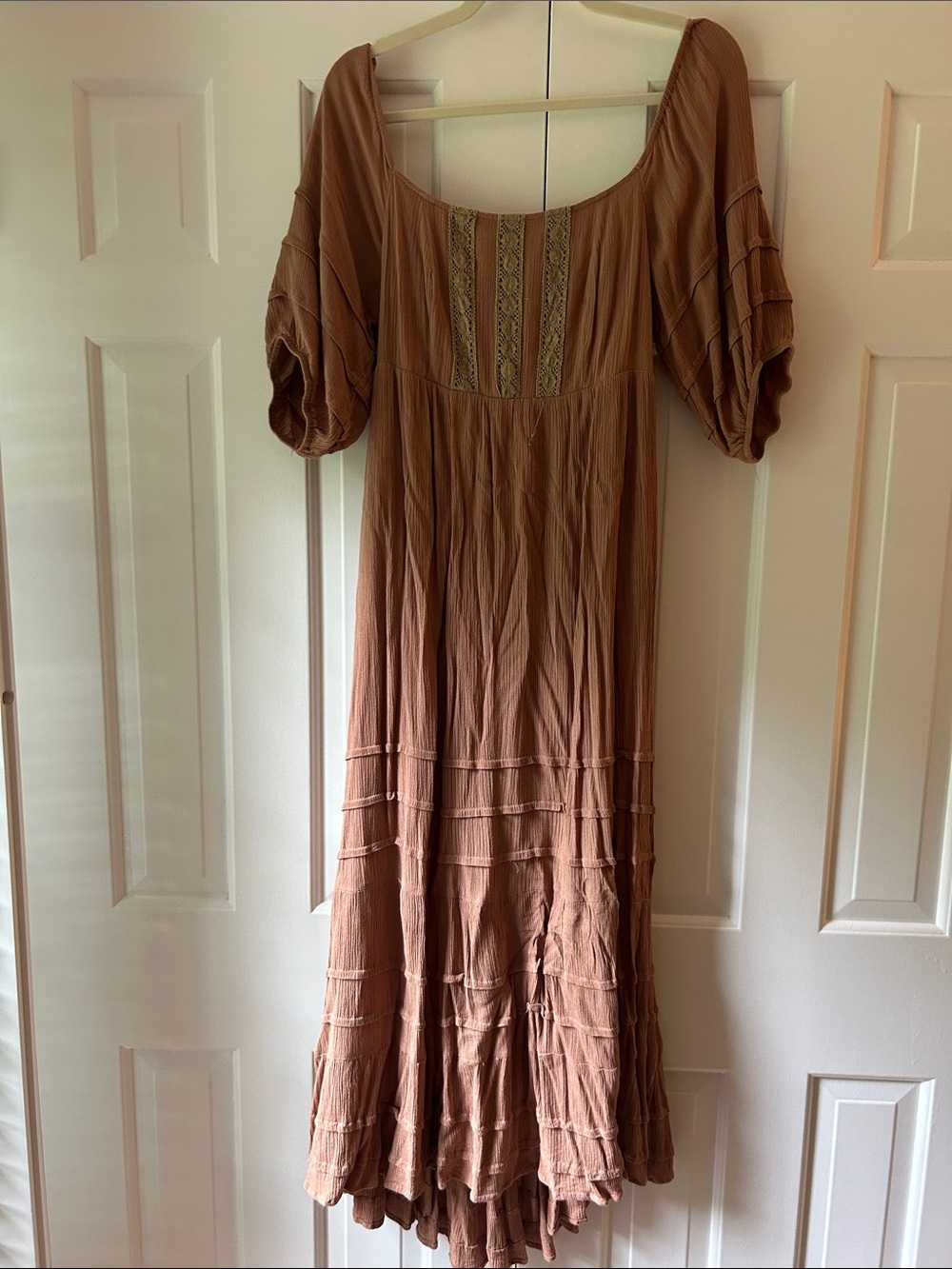 Women's Maternity Boho Midi Dress